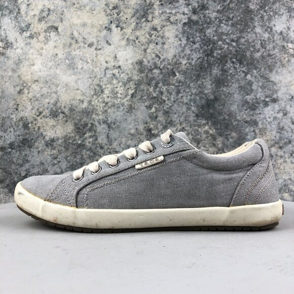Taos Women's Size 6.5 STAR Grey Low Top Closed Toe Lace-Up Casual Sneakers Shoes - Picture 6 of 13